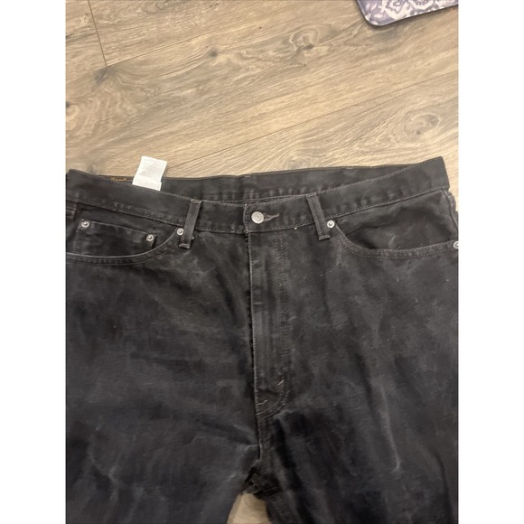 VTG Levi's Mens 505 Black Jeans Regular Fit Straight Size 40x30 - Picture 3 of 9